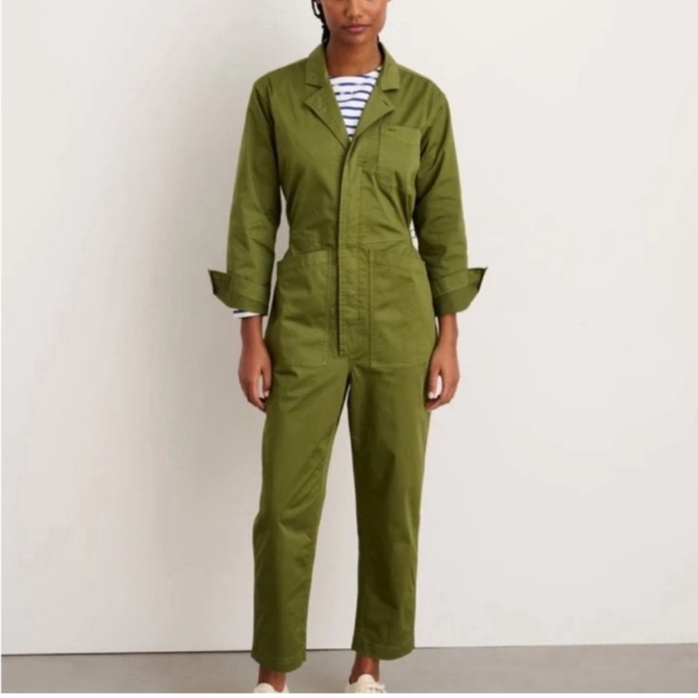Alex Mill standard jumpsuit, army green, medium